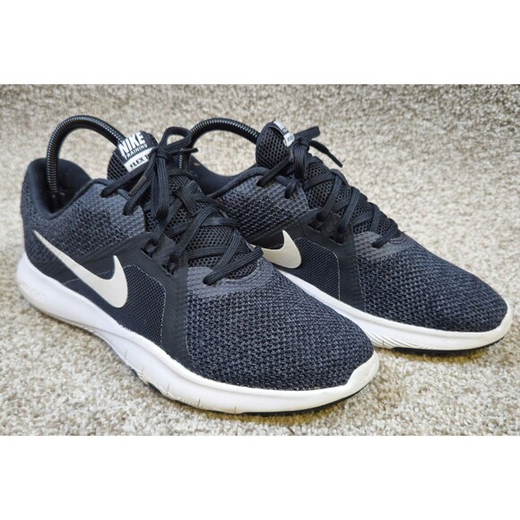 Nike Flex TR 9 Training Shoes Women Size 9 Black Anthricite Lace Up 924339-001 - Picture 4 of 14